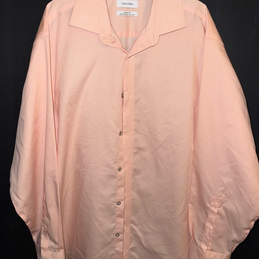 Calvin Klein Light Peach Dress Shirt